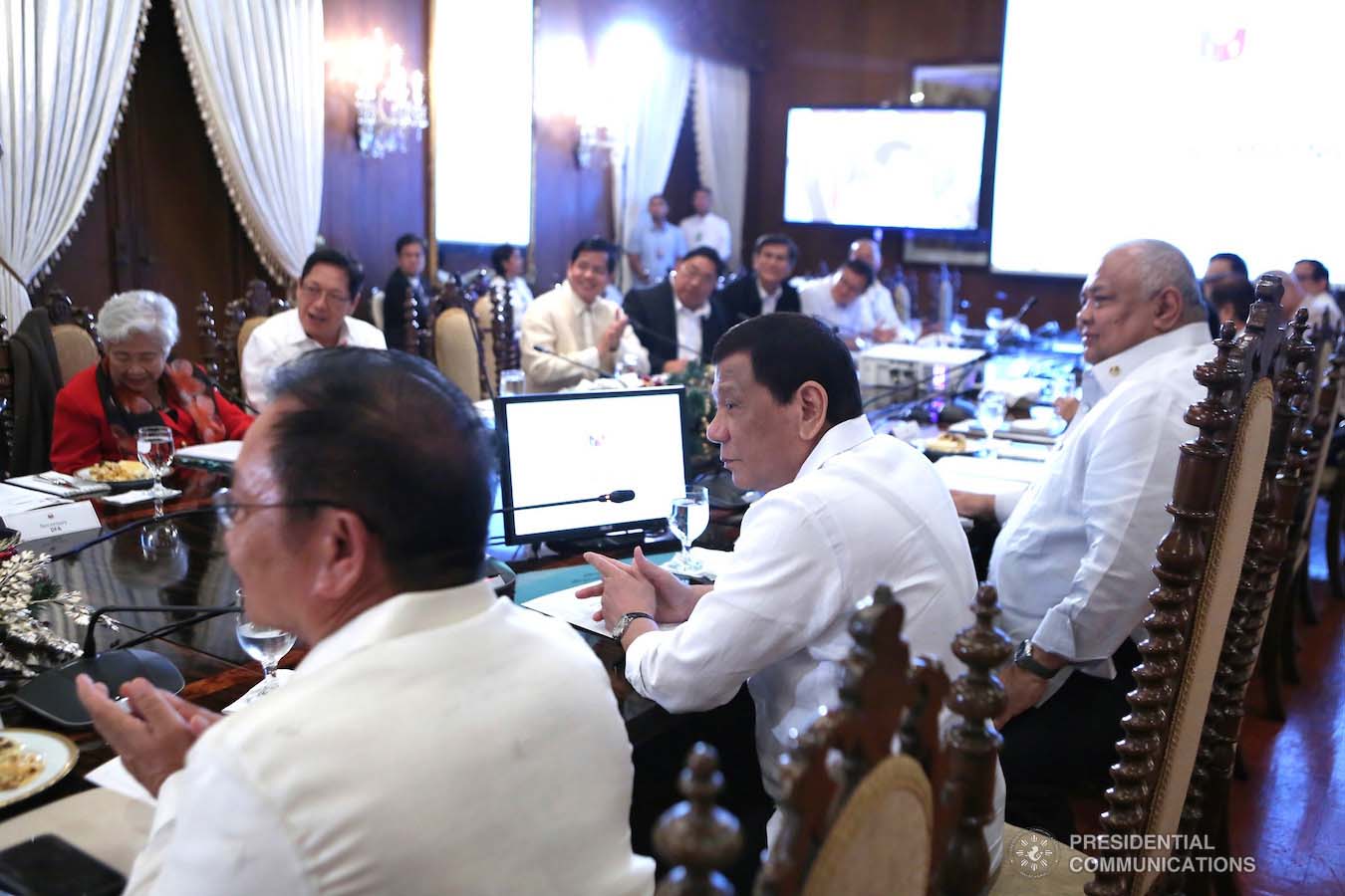 President Rodrigo Roa Duterte presides over the 33rd Cabinet Meeting held at the Malacañan Palace on January 7, 2019. ALBERT ALCAIN/PRESIDENTIAL PHOTO