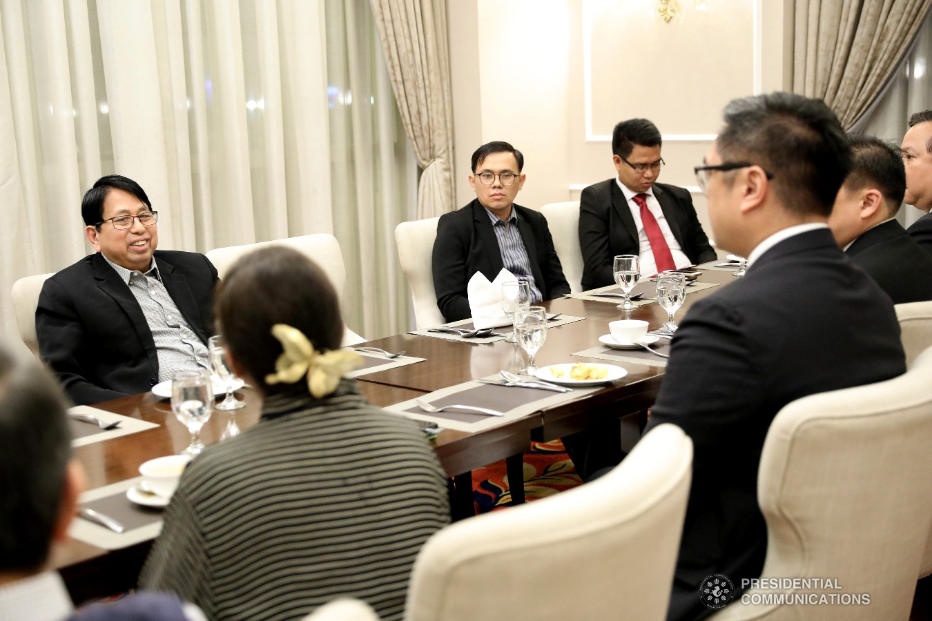 Presidential Communications Operations Office (PCOO) Secretary Martin Andanar and Myanmar Minister of Information Pe Myint hold a meeting at the Rizal Park   Hotel in Manila following the signing  of the Memorandum of Understanding on January 25, 2019. ROBERT ALFILER/PRESIDENTIAL PHOTO