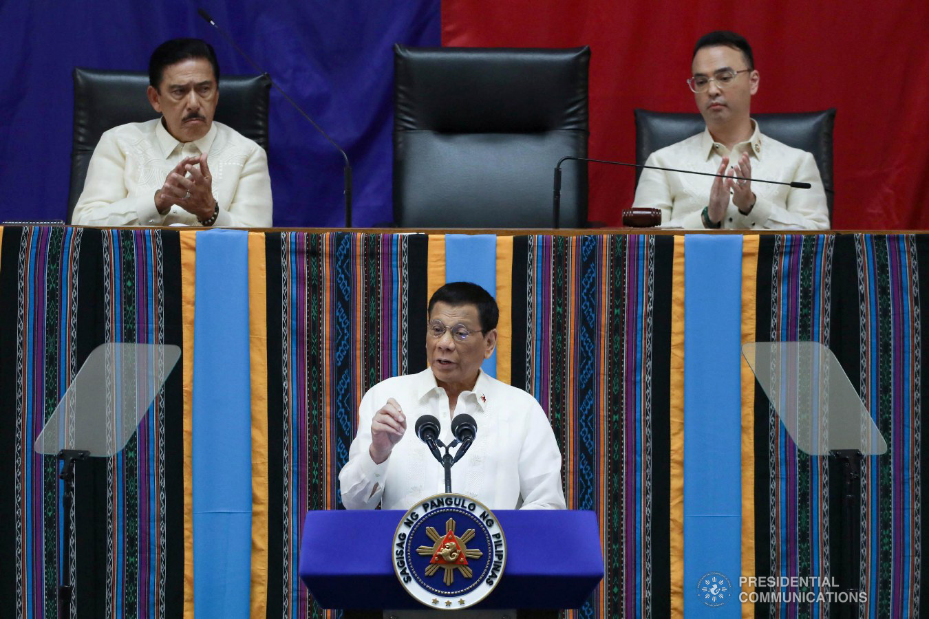 President Rodrigo Roa Duterte delivers his 4th State of the Nation Address at the House of Representatives in Quezon City on July 22, 2019. SIMEON CELI JR./PRESIDENTIAL PHOTO