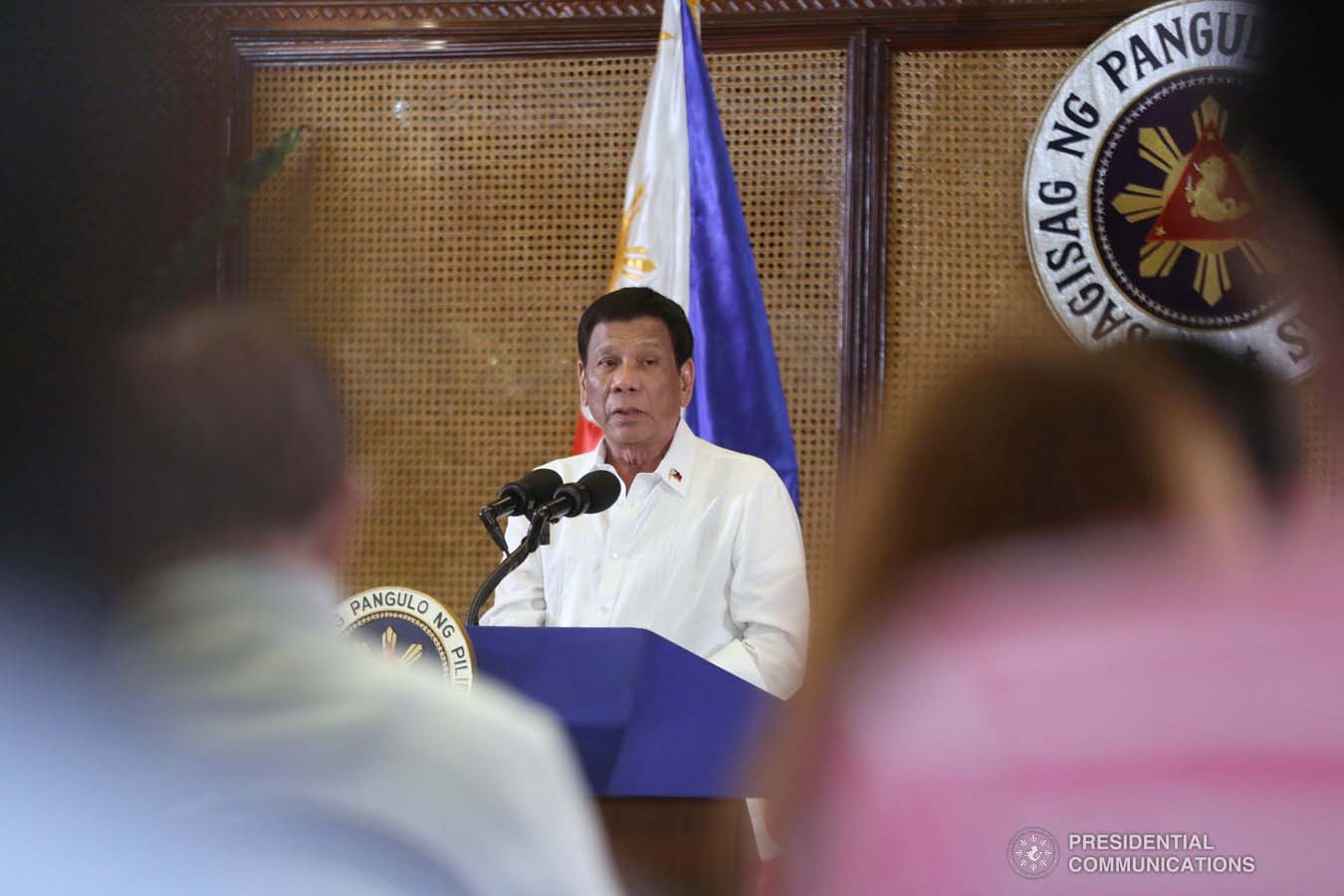 President Rodrigo Roa Duterte holds a press conference at the Malacañan Palace on September 4, 2019. ACE MORANDANTE/PRESIDENTIAL PHOTO