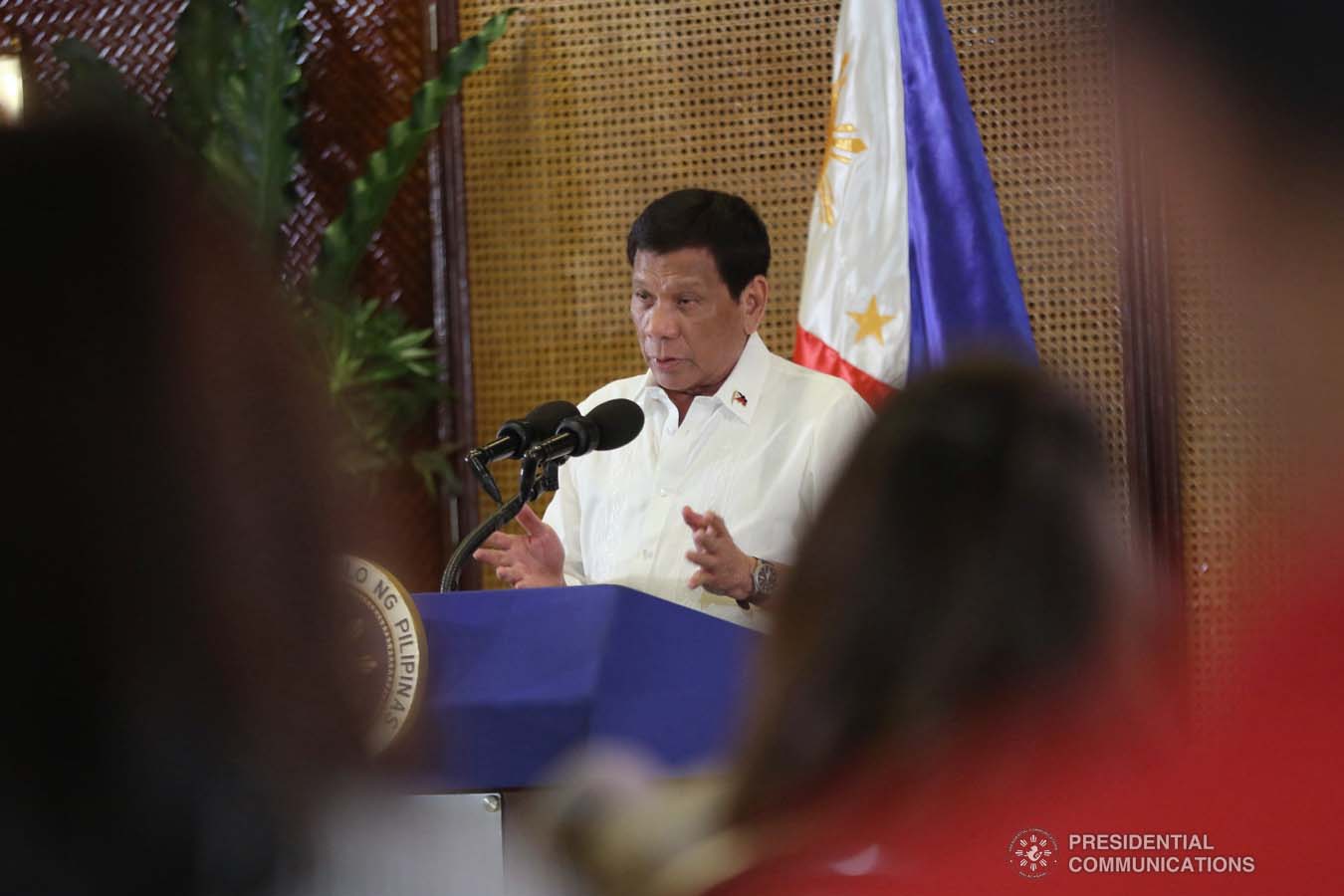 President Rodrigo Roa Duterte holds a press conference at the Malacañan Palace on September 4, 2019. ACE MORANDANTE/PRESIDENTIAL PHOTO
