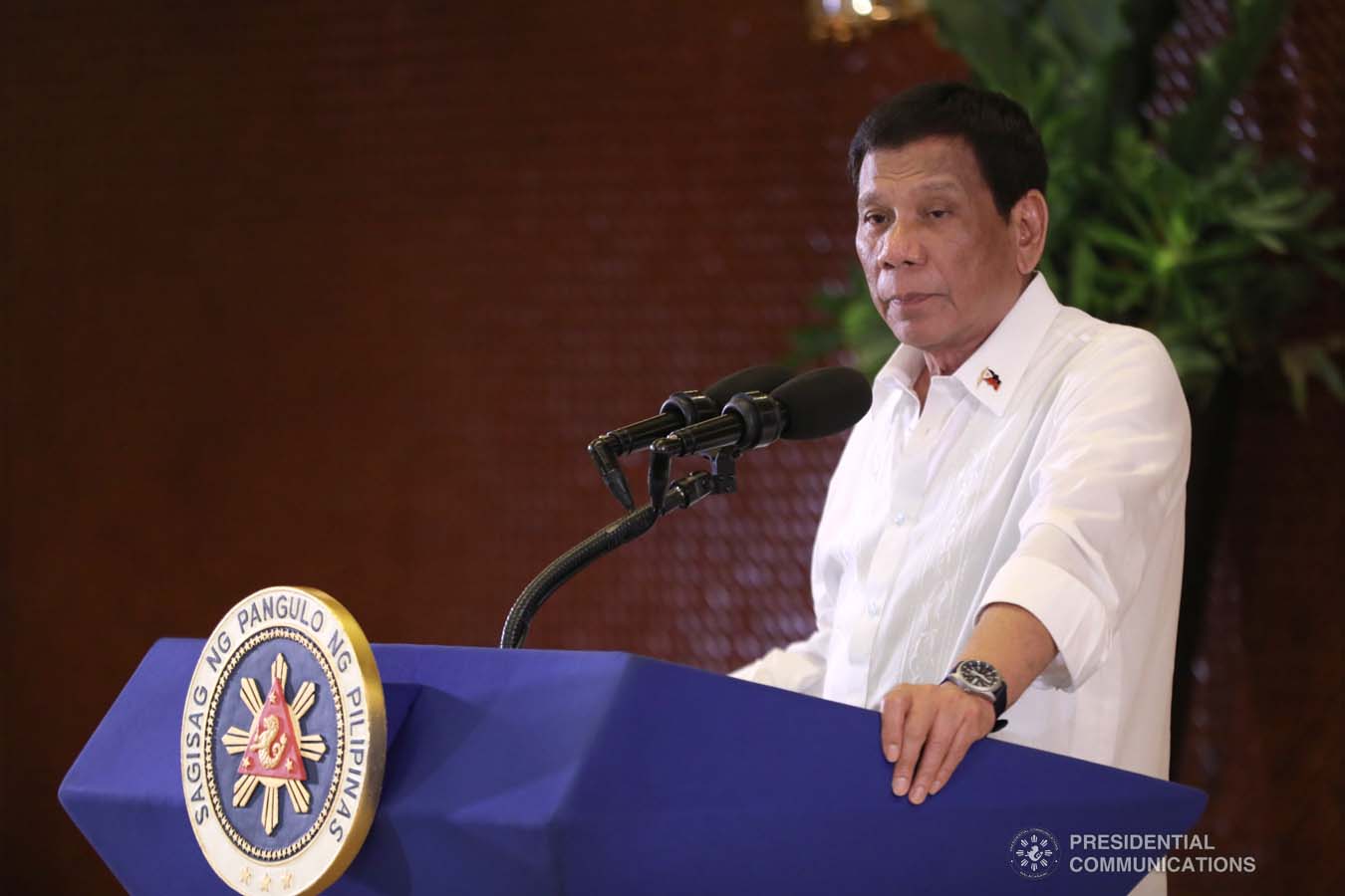 President Rodrigo Roa Duterte holds a press conference at the Malacañan Palace on September 4, 2019. ACE MORANDANTE/PRESIDENTIAL PHOTO