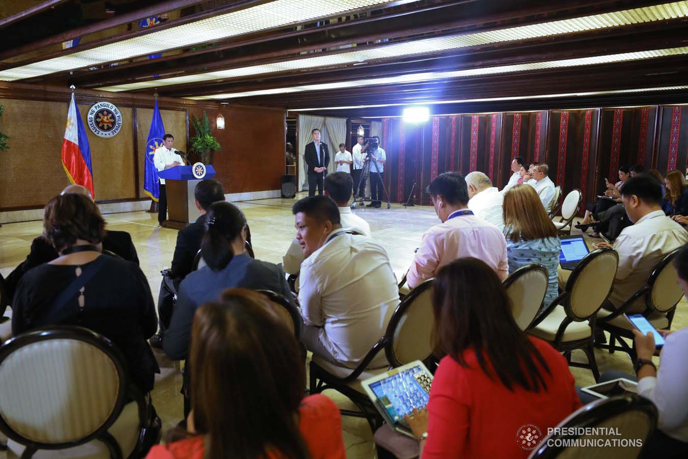 President Rodrigo Roa Duterte holds a press conference at the Malacañan Palace on September 4, 2019. SIMEON CELI JR./PRESIDENTIAL PHOTO