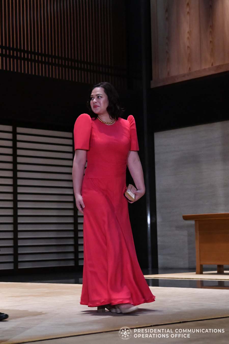 Photos from the Japanese Government show President Rodrigo Roa Duterte's daughter, Davao City Mayor Sara Duterte-Carpio, attending the court banquet after the Ceremony of the Enthronement of His Majesty Emperor Naruhito at the Imperial Palace in Tokyo, Japan on October 22, 2019. President Rodrigo Roa Duterte is among the leaders invited to witness the ceremony. PRESIDENTIAL PHOTO