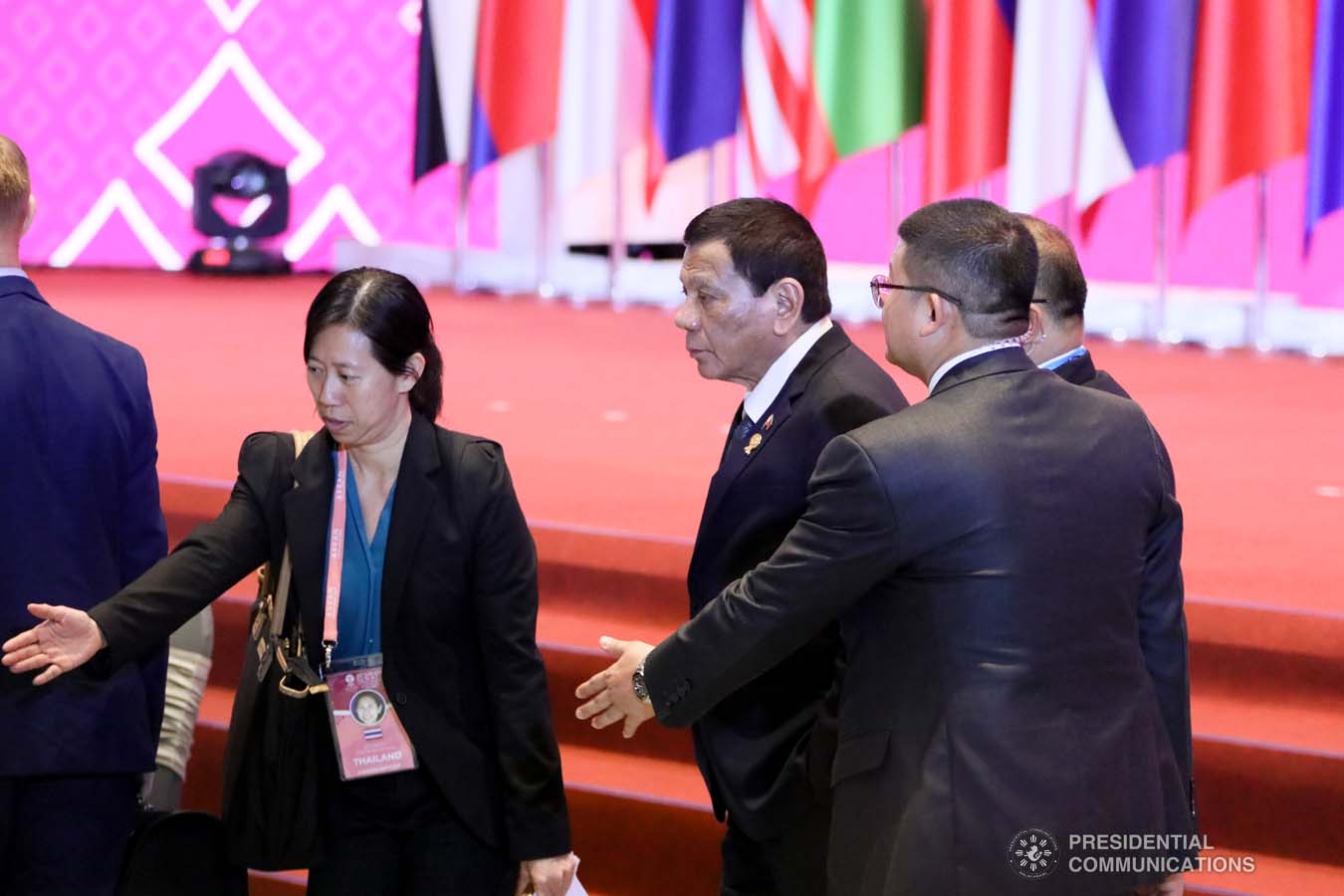 President Rodrigo Roa Duterte joins other leaders during the Special Lunch on Sustainable Development at the Impact Exhibition and Convention Center in Nonthaburi, Thailand on November 4, 2019. AVITO DALAN/PRESIDENTIAL PHOTO