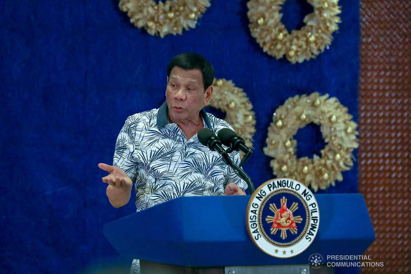 President Rodrigo Roa Duterte holds a press conference at the Malacañan Palace on November 19, 2019. TOTO LOZANO/PRESIDENTIAL PHOTO