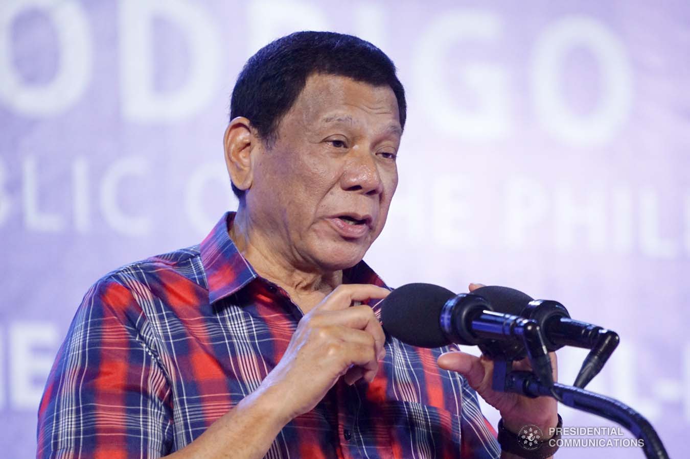 President Rodrigo Roa Duterte delivers his speech during the inauguration of the 105-Megawatt Coal-Fired Power Plant Phase 2 of Sarangani Energy Corporation and the launch of the 14.5-Megawatt Hydropower Project of Siguil Hydro Power Corporation in Maasim, Sarangani Province on November 22, 2019. JOEY DALUMPINES/PRESIDENTIAL PHOTO  --