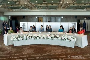 President Rodrigo Roa Duterte's partner Cielito Avanceña joins the spouses of the leaders from the Association of Southeast Asian Nations (ASEAN) member countries and Republic of Korea (ROK) President Moon Jae-in during the luncheon meeting at the Busan Exhibition and Convention Center on November 26, 2019. ROBINSON NIÑAL JR./PRESIDENTIAL PHOTO