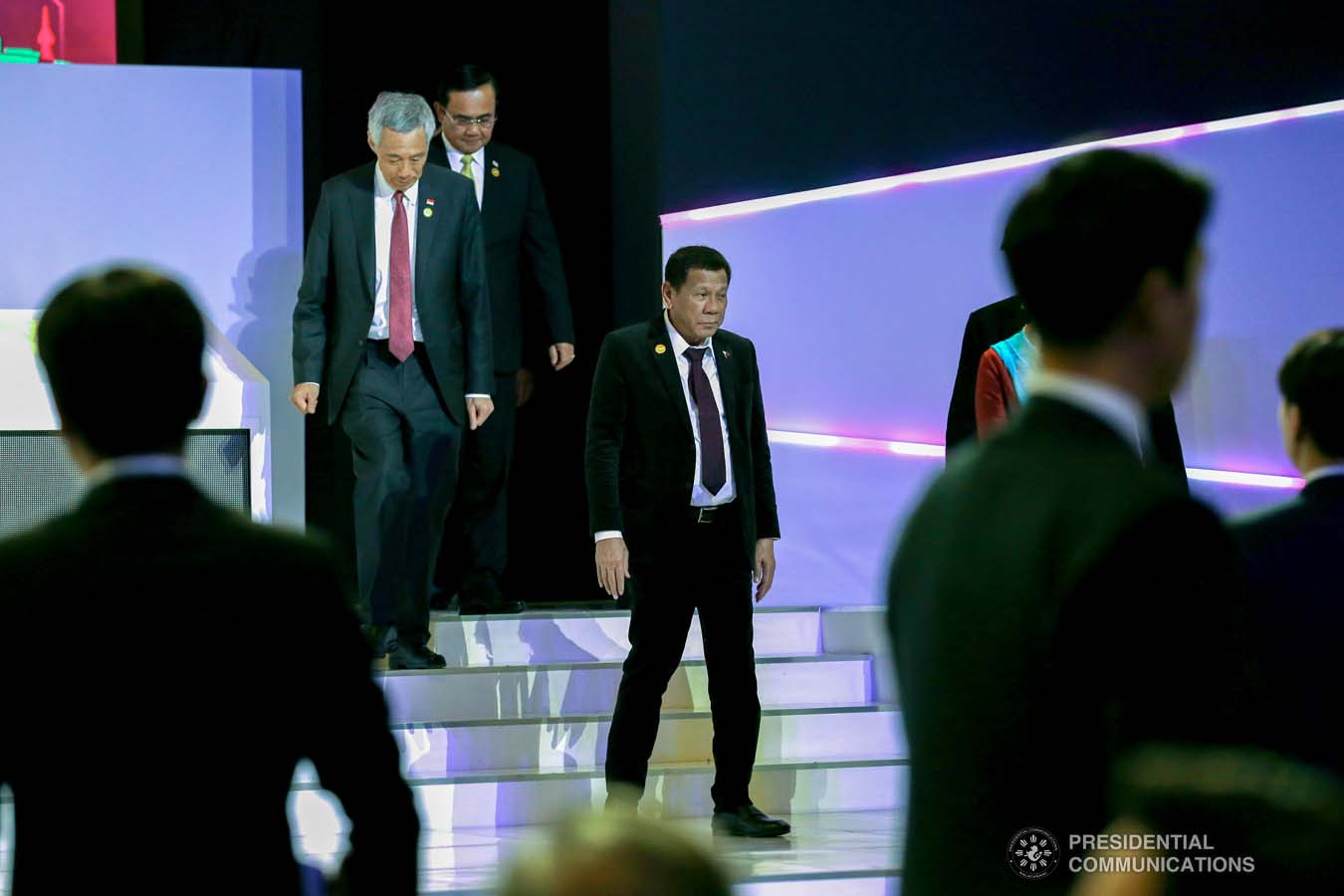 President Rodrigo Roa Duterte joins other leaders from the Association of Southeast Asian Nations (ASEAN) and Republic of Korea (ROK) President Moon Jae-in during the ASEAN-ROK Start-up Summit at the Busan Exhibition and Convention Center on November 26, 2019. KARL NORMAN ALONZO/PRESIDENTIAL PHOTO