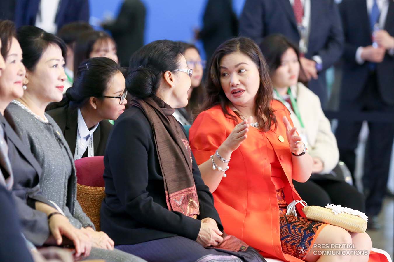 President Rodrigo Roa Duterte's partner Cielito Avanceña joins the spouses of the leaders from the Association of Southeast Asian Nations (ASEAN) member countries and Republic of Korea (ROK) President Moon Jae-in during the ASEAN-ROK K-Beauty Festival at the Busan Exhibition and Convention Center on November 26, 2019. RICHARD MADELO/PRESIDENTIAL PHOTO