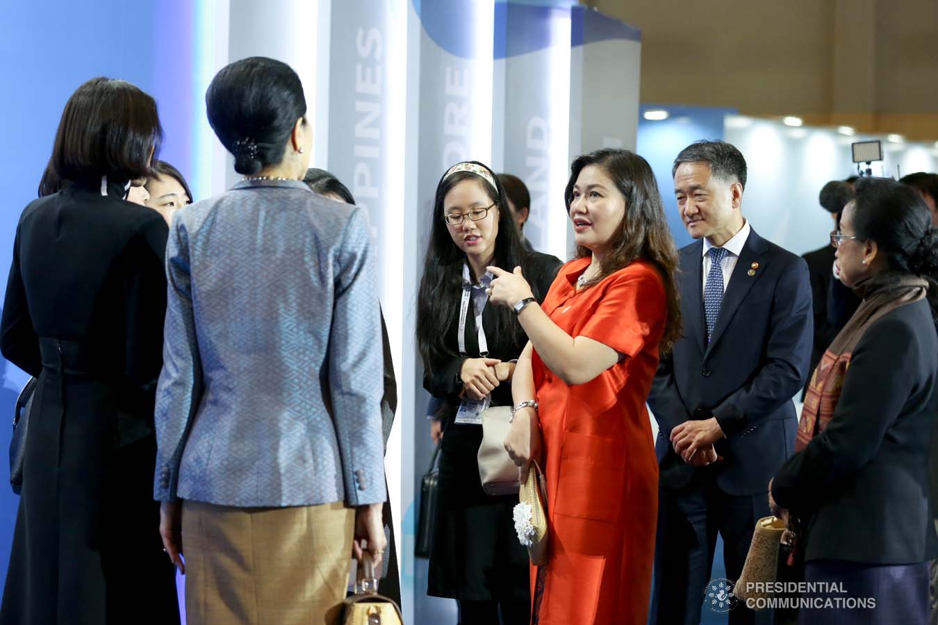President Rodrigo Roa Duterte's partner Cielito Avanceña joins the spouses of the leaders from the Association of Southeast Asian Nations (ASEAN) member countries and Republic of Korea (ROK) President Moon Jae-in during the ASEAN-ROK K-Beauty Festival at the Busan Exhibition and Convention Center on November 26, 2019. RICHARD MADELO/PRESIDENTIAL PHOTO