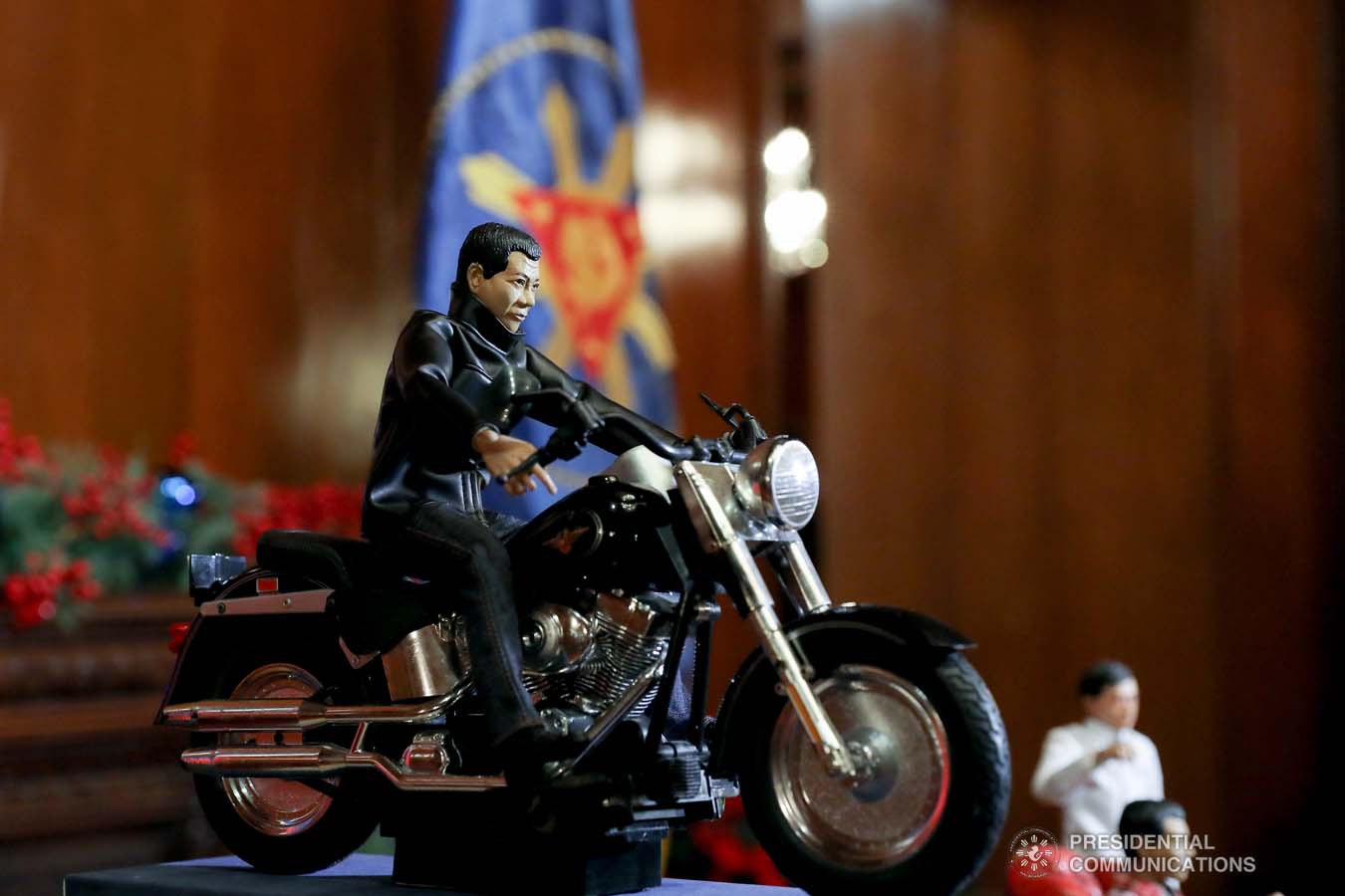 A photo of one of the miniature dolls given to President Rodrigo Roa Duterte by toymaker Dennis Mendoza during their meeting at the Malacañan Palace on December 9, 2019. REY BANIQUET/PRESIDENTIAL PHOTO