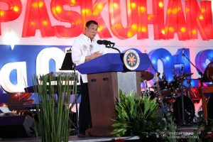 President Rodrigo Roa Duterte delivers a speech during the Office of the President Christmas Party at the Malacañan Palace on December 18, 2019. SIMEON CELI JR./PRESIDENTIAL PHOTO