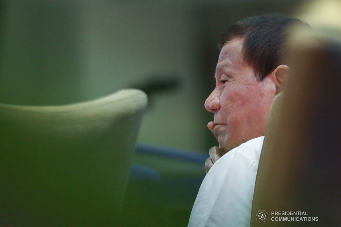 President Rodrigo Roa Duterte witnesses the program proper during the celebration of the 120-year presence of the Baptist Churches in the Philippines at the SMX Convention Center in Pasay City on January 16, 2020. ACE MORANDANTE/PRESIDENTIAL PHOTO