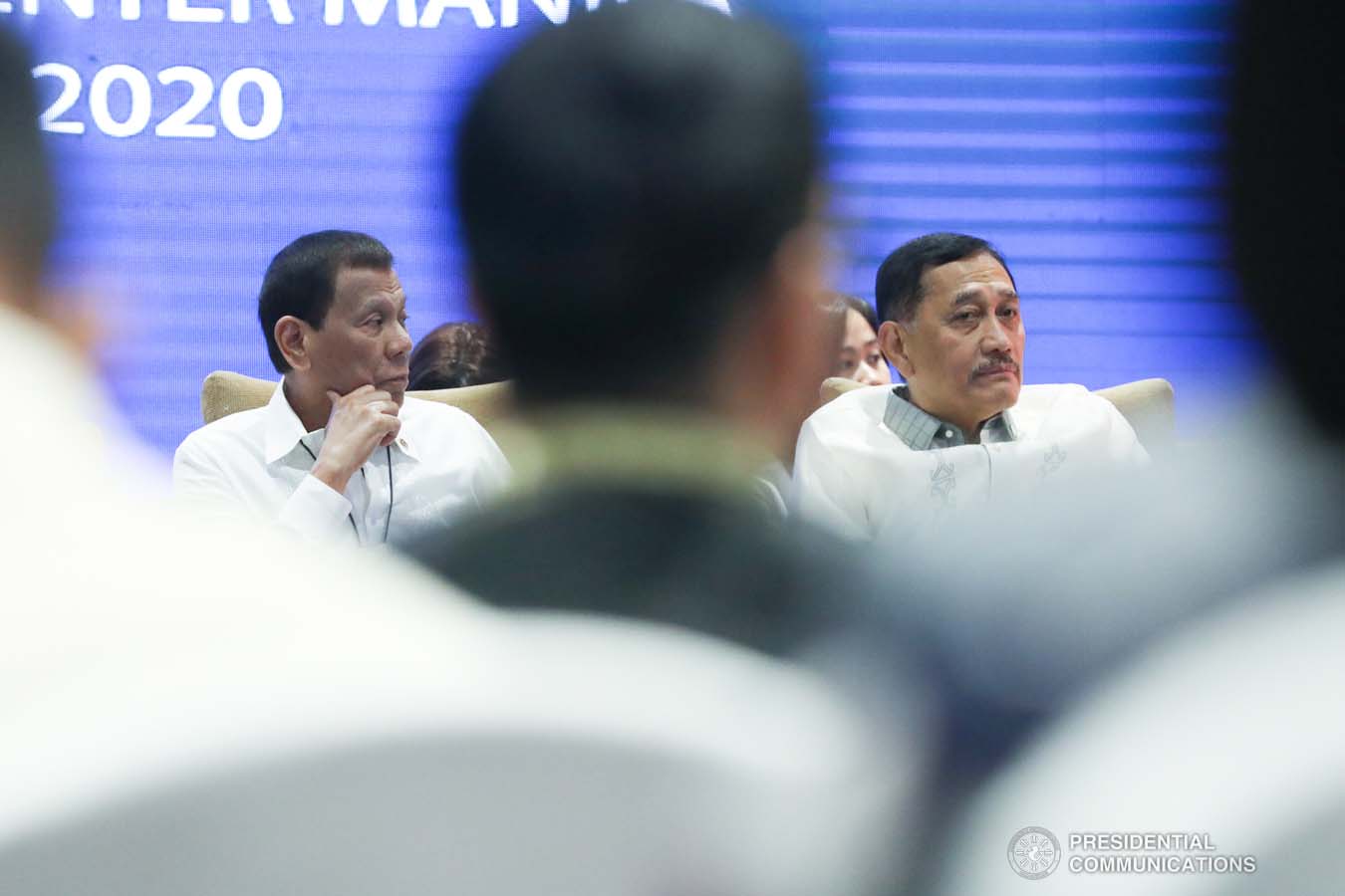 President Rodrigo Roa Duterte witnesses the program proper during the celebration of the 120-year presence of the Baptist Churches in the Philippines at the SMX Convention Center in Pasay City on January 16, 2020. TOTO LOZANO/PRESIDENTIAL PHOTO