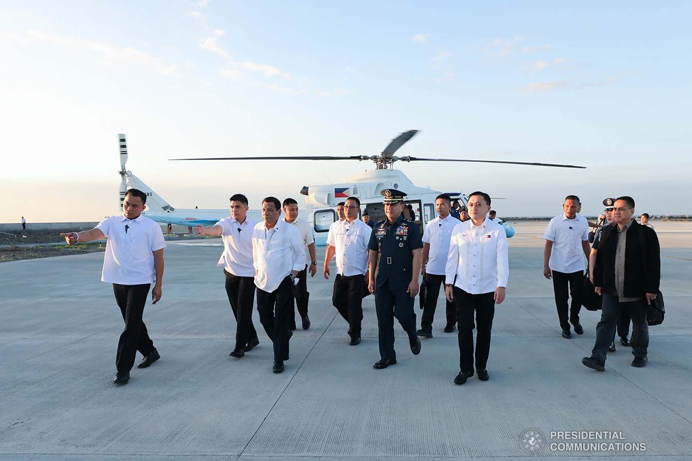 President Rodrigo Roa Duterte arrives at the Sangley Airport in Cavite City for its inauguration on February 15, 2020. ROBINSON NIÑAL JR./PRESIDENTIAL PHOTO
