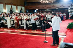 President Rodrigo Roa Duterte swears in the new officials of the National Commission for Culture and the Arts during the oath-taking ceremony at the Malacañan Palace on February 26, 2020. SIMEON CELI JR./PRESIDENTIAL PHOTO