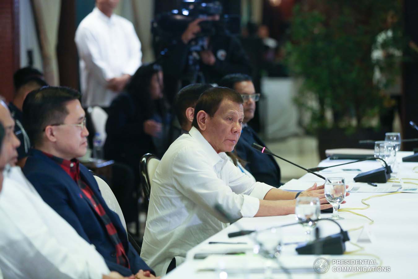 President Rodrigo Roa Duterte answers queries from members of the media during a briefing on the 2019 novel Coronavirus (2019-nCoV) at the Malacañan Palace on February 3, 2020. TOTO LOZANO/PRESIDENTIAL PHOTO