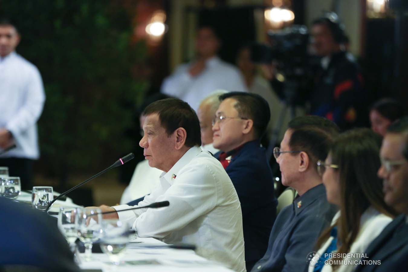 President Rodrigo Roa Duterte answers queries from members of the media during a briefing on the 2019 novel Coronavirus (2019-nCoV) at the Malacañan Palace on February 3, 2020. TOTO LOZANO/PRESIDENTIAL PHOTO