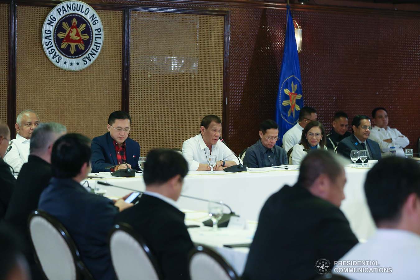 President Rodrigo Roa Duterte answers queries from members of the media during a briefing on the 2019 novel Coronavirus (2019-nCoV) at the Malacañan Palace on February 3, 2020. TOTO LOZANO/PRESIDENTIAL PHOTO