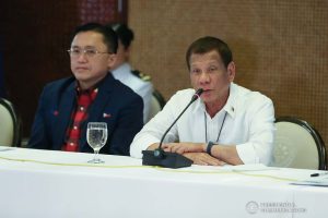 President Rodrigo Roa Duterte answers queries from members of the media during a briefing on the 2019 novel Coronavirus (2019-nCoV) at the Malacañan Palace on February 3, 2020. TOTO LOZANO/PRESIDENTIAL PHOTO