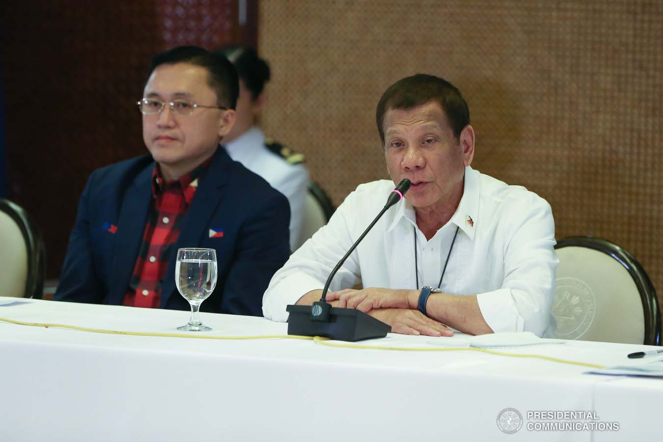 President Rodrigo Roa Duterte answers queries from members of the media during a briefing on the 2019 novel Coronavirus (2019-nCoV) at the Malacañan Palace on February 3, 2020. TOTO LOZANO/PRESIDENTIAL PHOTO