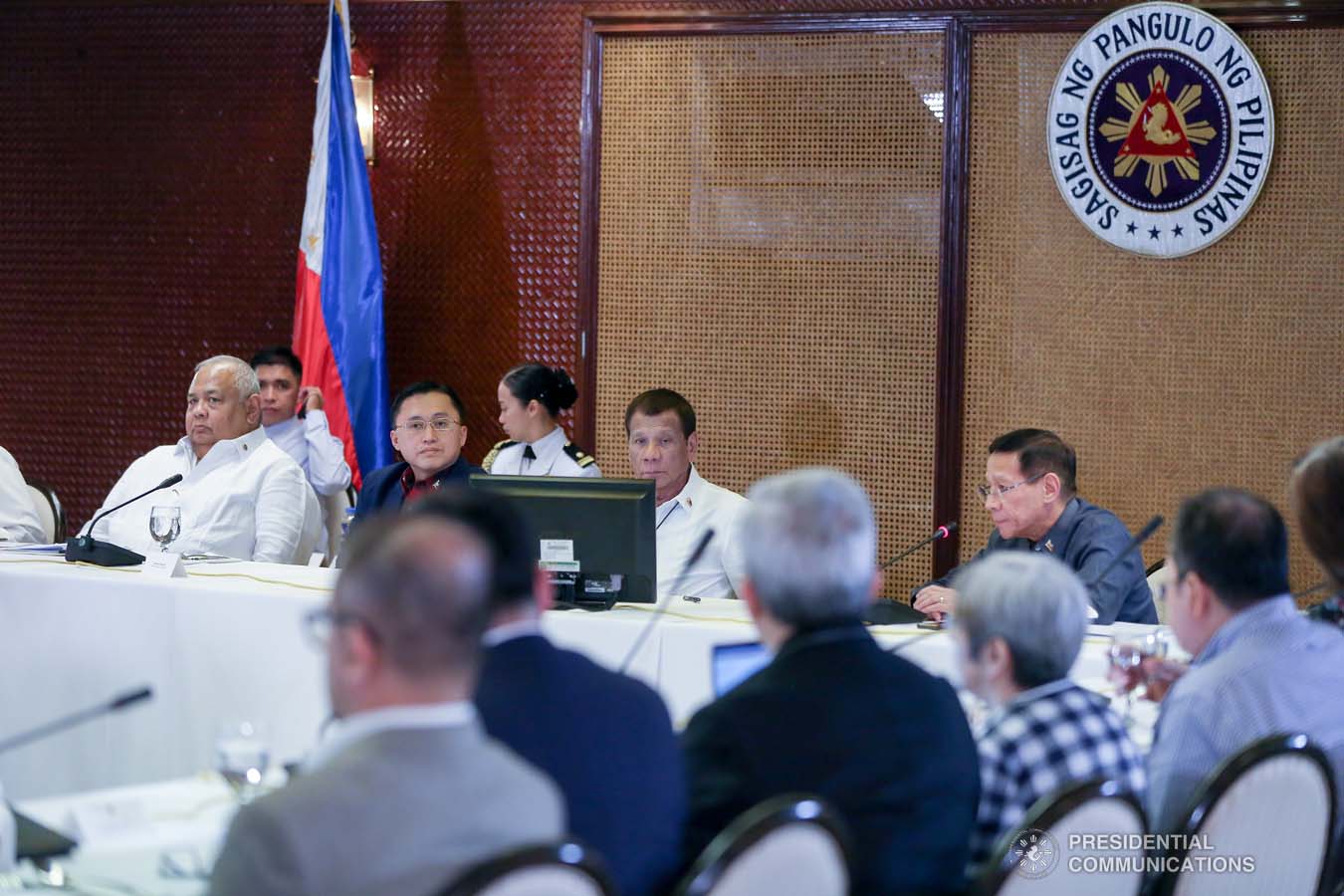 President Rodrigo Roa Duterte holds a briefing on the 2019 novel Coronavirus (2019-nCoV) at the Malacañan Palace on February 3, 2020. VALERIE ESCALERA/PRESIDENTIAL PHOTO