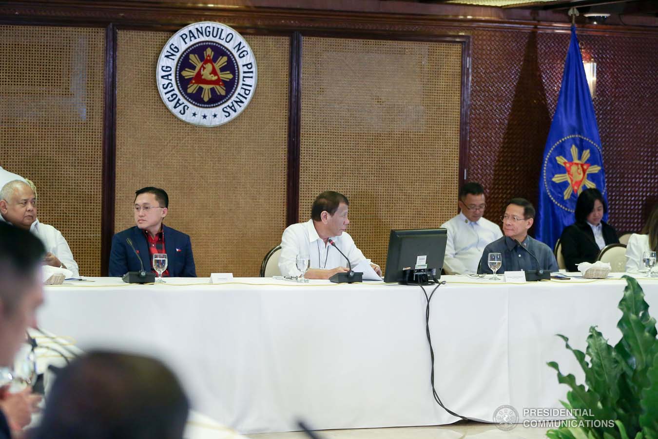 President Rodrigo Roa Duterte holds a briefing on the 2019 novel Coronavirus (2019-nCoV) at the Malacañan Palace on February 3, 2020. VALERIE ESCALERA/PRESIDENTIAL PHOTO