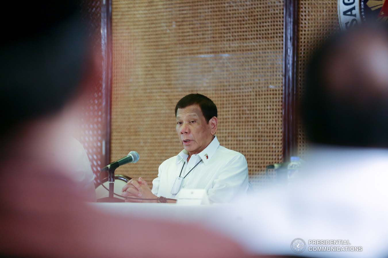 President Rodrigo Roa Duterte holds a meeting to discuss the updates on the Marawi Rehabilitation efforts at the Malacañan Palace on March 4, 2020. ALFRED FRIAS/PRESIDENTIAL PHOTO