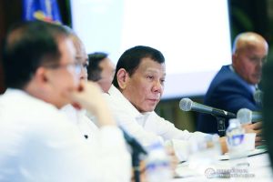 President Rodrigo Roa Duterte holds a meeting to discuss the updates on the Marawi Rehabilitation efforts at the Malacañan Palace on March 4, 2020. ALFRED FRIAS/PRESIDENTIAL PHOTO