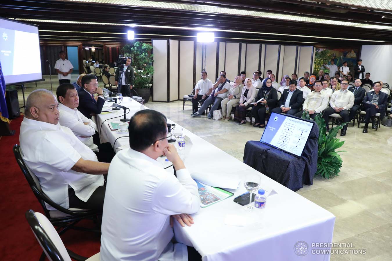 President Rodrigo Roa Duterte holds a meeting to discuss the updates on the Marawi Rehabilitation efforts at the Malacañan Palace on March 4, 2020. ROBINSON NIÑAL JR./ PRESIDENTIAL PHOTO