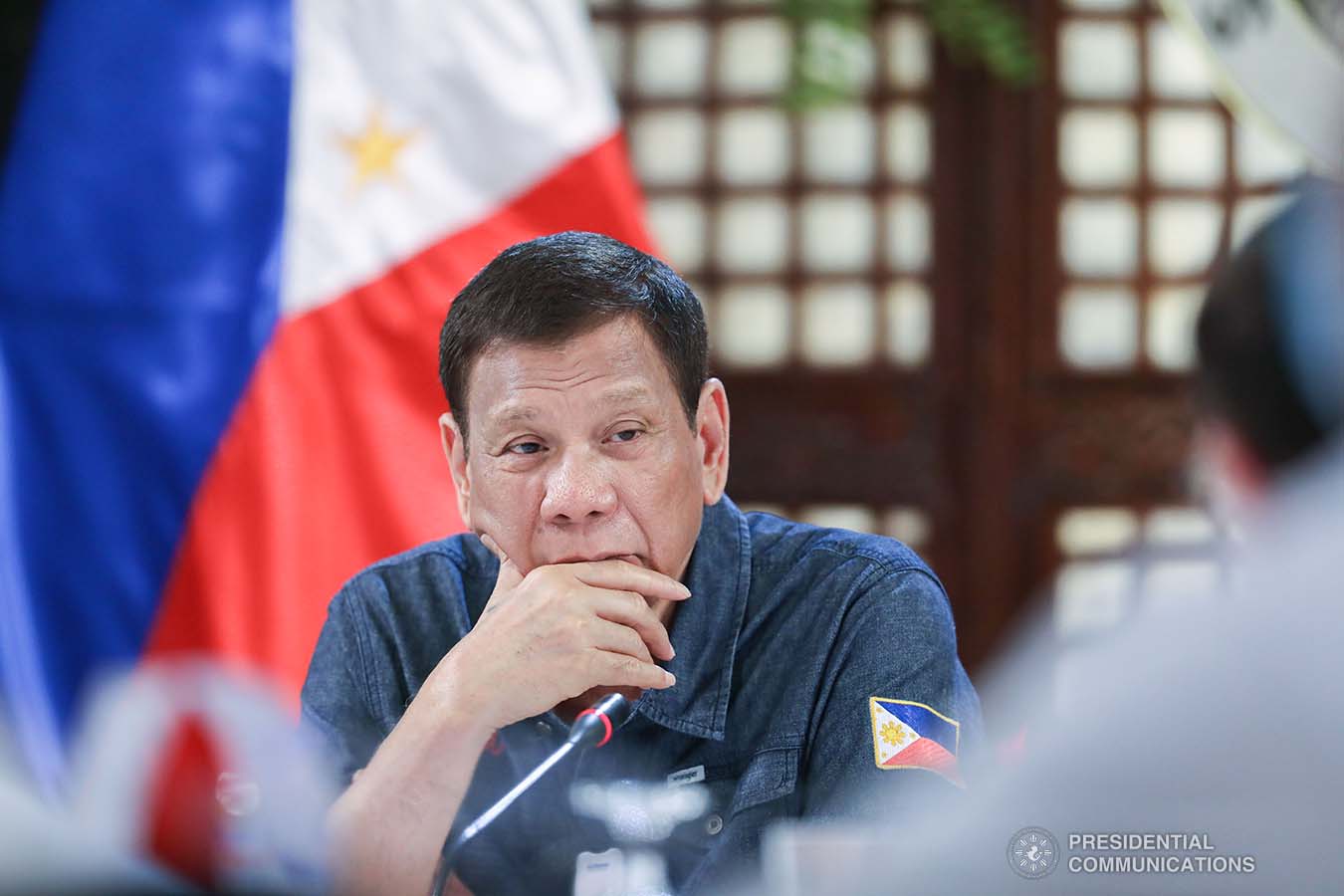 President Rodrigo Roa Duterte holds a meeting with members of the Inter-Agency Task Force on the Emerging Infectious Diseases (IATF-EID) at the Malago Clubhouse in Malacañang on May 11, 2020. ACE MORANDANTE/PRESIDENTIAL PHOTO