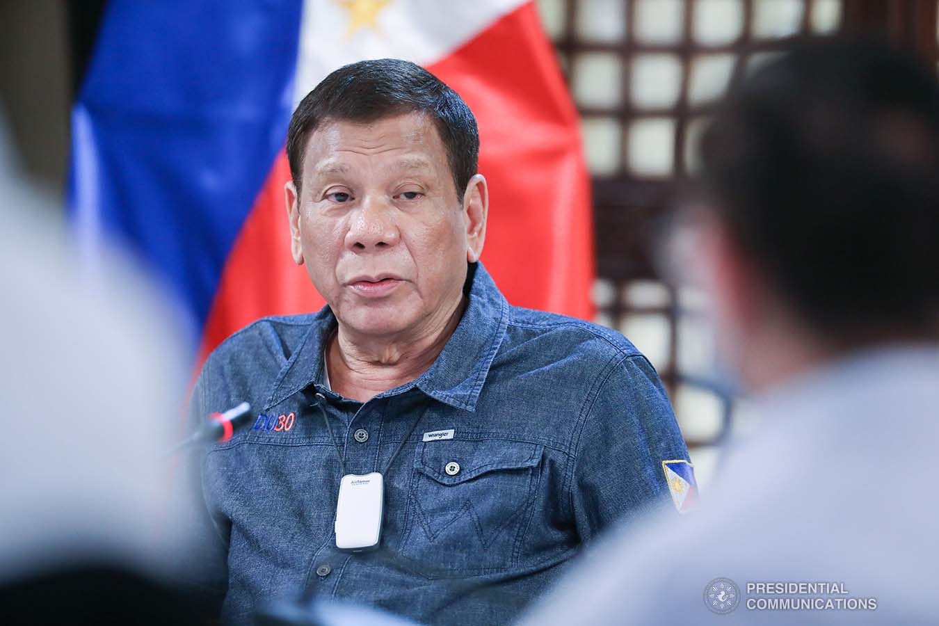 President Rodrigo Roa Duterte holds a meeting with members of the Inter-Agency Task Force on the Emerging Infectious Diseases (IATF-EID) at the Malago Clubhouse in Malacañang on May 11, 2020. ACE MORANDANTE/PRESIDENTIAL PHOTO