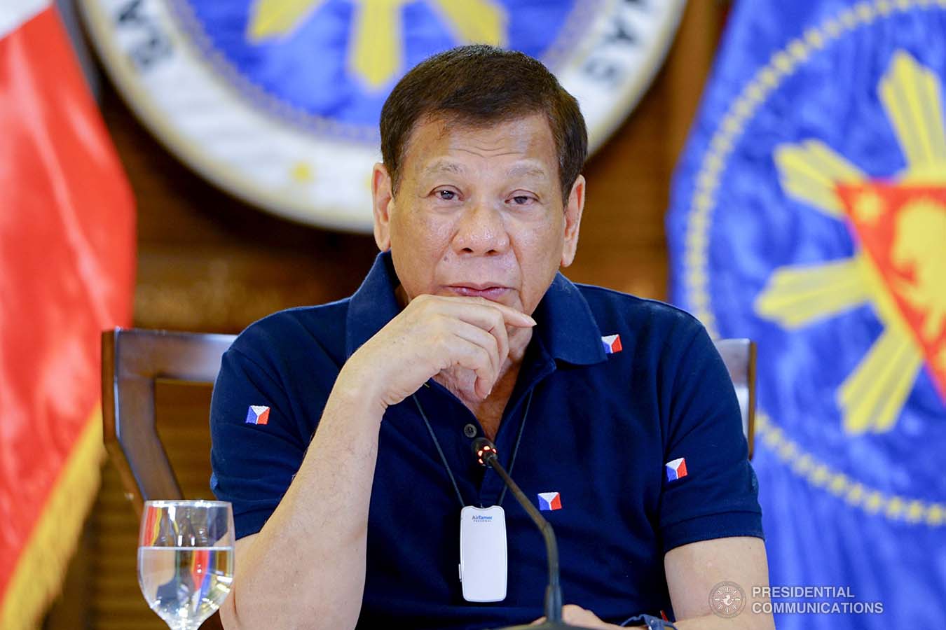 President Rodrigo Roa Duterte updates the nation on the government's efforts in addressing the coronavirus disease (COVID-19) at the Matina Enclaves in Davao City on June 4, 2020. JOEY DALUMPINES/PRESIDENTIAL PHOTO