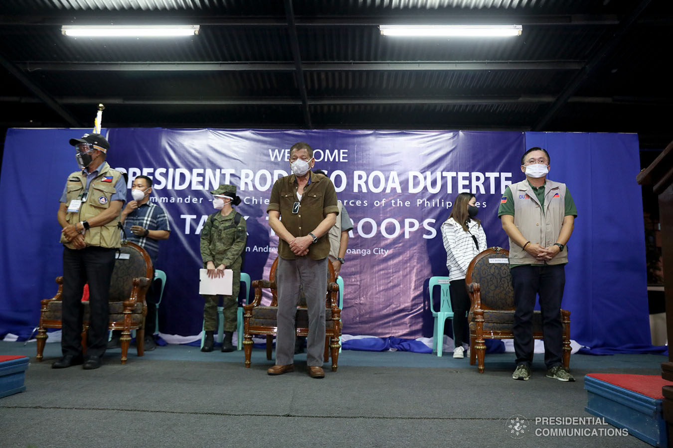 President Rodrigo Roa Duterte visits the Edwin Andrews Air Base in Zamboanga City on July 3, 2020. ROBINSON NIÑAL JR./PRESIDENTIAL PHOTO