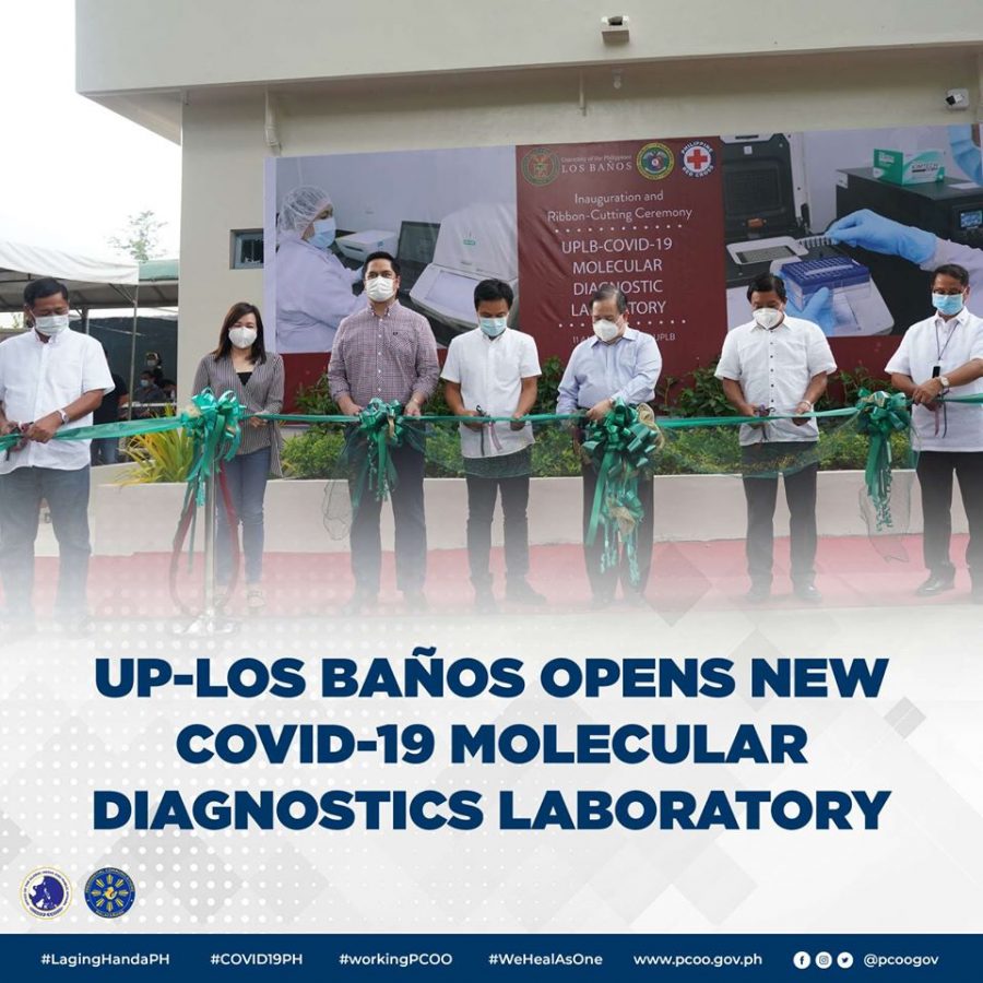 Presidential Communications Operations Office (PCOO) Secretary Martin Andanar and Philippine Red Cross (PRC) Chairman Senator Richard Gordon joined local executives of Laguna and officials of UP-Los Baños during the inauguration of the new COVID-19 Molecular Diagnostic Laboratory (CMDL) here on Friday, July 10.