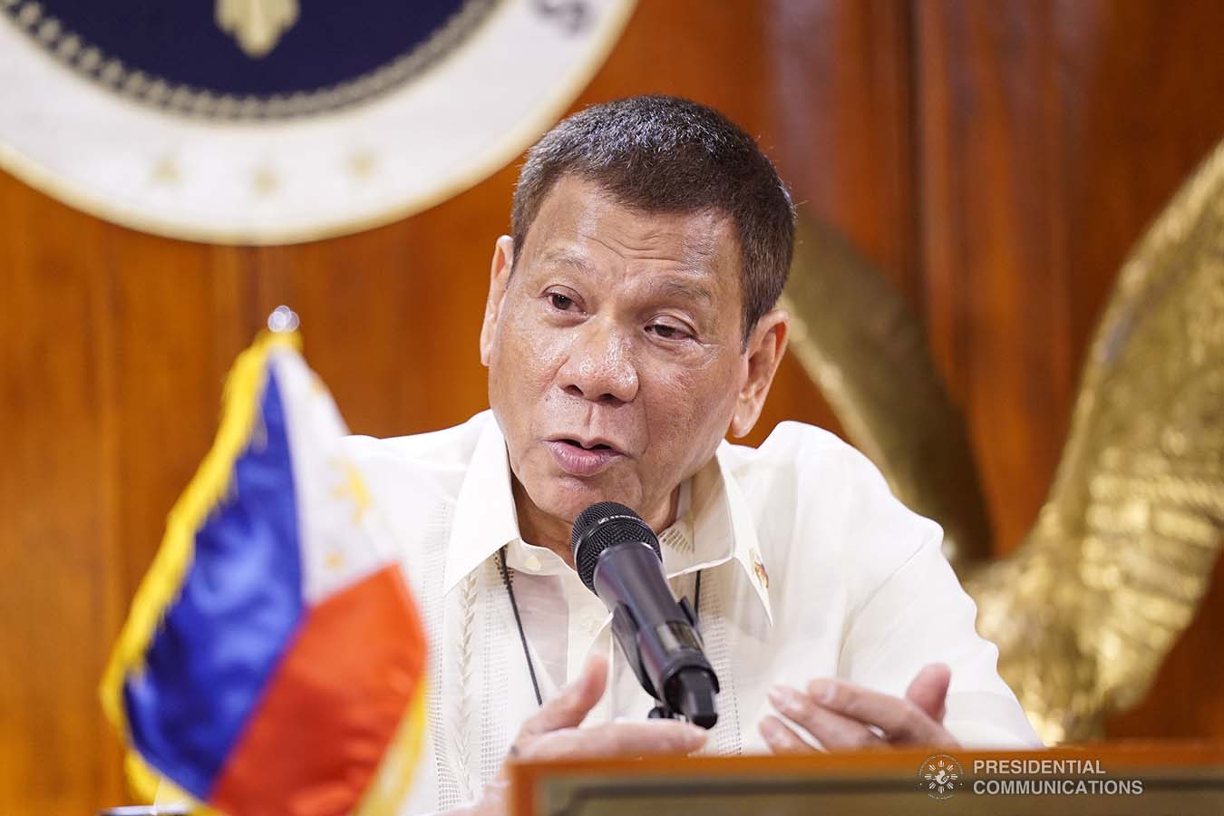President Rodrigo Roa Duterte delivers his remarks as he joins several world leaders, representatives from the United Nations (UN) and international organizations during the Aqaba Process Virtual Meeting on Coronavirus Disease 2019 (COVID-19) Response hosted by the Hashemite Kingdom of Jordan via video conference at the Malago Clubhouse in Malacañang on September 2, 2020.  KING RODRIGUEZ/PRESIDENTIAL PHOTOS