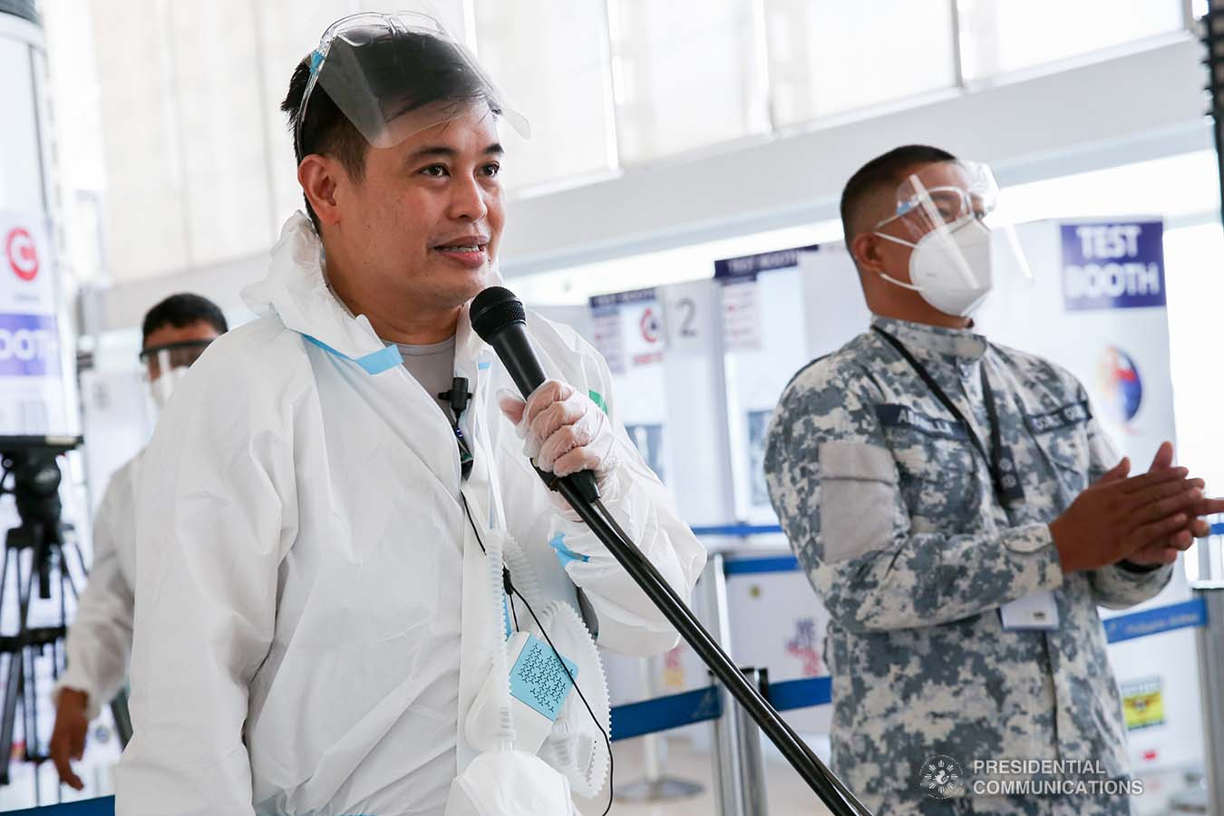 Hundreds of distressed Overseas Filipino Workers (OFWs) are now back home as they arrived at the Ninoy Aquino International Airport (NAIA) on September 26, 2020 following their successful repatriation from Beirut, Lebanon. Joining the repatriated OFWs in the chartered flight was Chief of Presidential Protocol and Presidential Assistant on Foreign Affairs, Undersecretary Robert Borje, who was designated Chief of Mission by President Rodrigo Roa Duterte. Since the onset of the coronavirus disease 2019 (COVID-19) pandemic, OFWs awaiting repatriation were either affected by lockdowns or whose work contracts have expired amid unavailable commercial flights.Meanwhile, all repatriates, upon disembarkation, underwent mandatory medical tests prior to proceeding to their respective quarantine facilities. PRESIDENTIAL PHOTOS