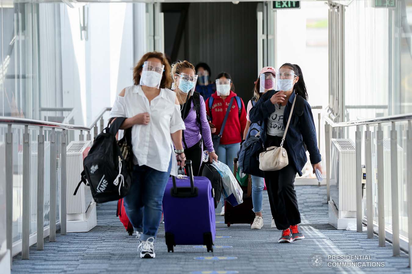 Hundreds of distressed Overseas Filipino Workers (OFWs) are now back home as they arrived at the Ninoy Aquino International Airport (NAIA) on September 26, 2020 following their successful repatriation from Beirut, Lebanon. Joining the repatriated OFWs in the chartered flight was Chief of Presidential Protocol and Presidential Assistant on Foreign Affairs, Undersecretary Robert Borje, who was designated Chief of Mission by President Rodrigo Roa Duterte. Since the onset of the coronavirus disease 2019 (COVID-19) pandemic, OFWs awaiting repatriation were either affected by lockdowns or whose work contracts have expired amid unavailable commercial flights.Meanwhile, all repatriates, upon disembarkation, underwent mandatory medical tests prior to proceeding to their respective quarantine facilities. PRESIDENTIAL PHOTOS