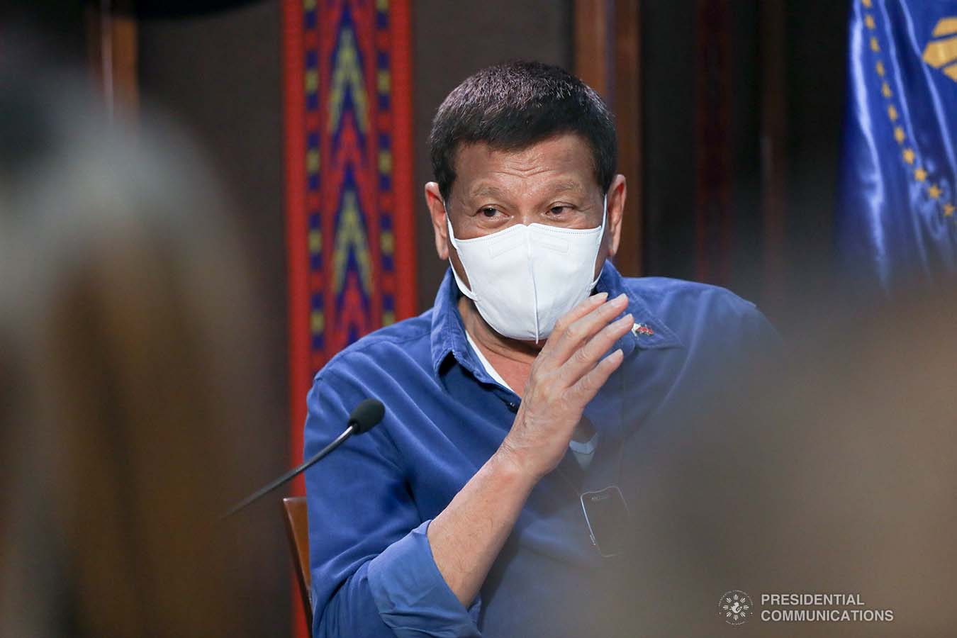 President Rodrigo Roa Duterte discusses matters with outgoing Ambassador of Japan to the Philippines Koji Haneda who paid a farewell call on the President at the Malacañang Golf (Malago) Clubhouse in Malacañang Park, Manila on November 10, 2020. ALFRED FRIAS/PRESIDENTIAL PHOTO