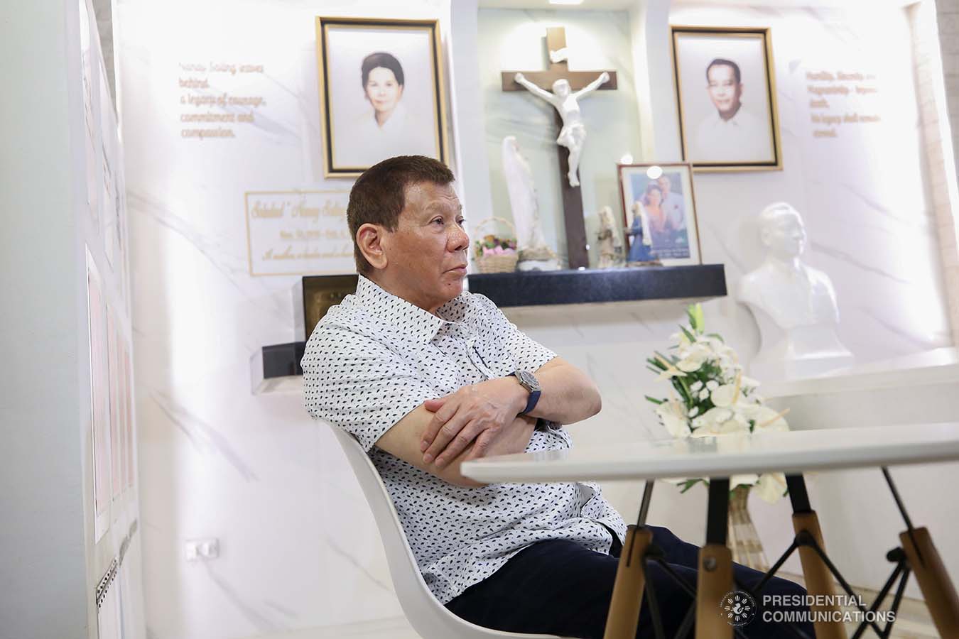 President Rodrigo Roa Duterte Visits The Resting Place Of His Departed