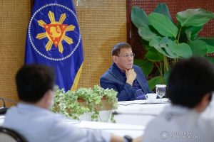 President Rodrigo Roa Duterte went back to Manila a day after Christmas to meet selected members of his Cabinet along with infectious disease experts. The emergency meeting, held in Malacañang Palace on December 26,2020, was convened to discuss the emerging fast-spreading new variant of Coronavirus (Covid-19) disease found in the United Kingdom. KING RODRIGUEZ/ PRESIDENTIAL PHOTO