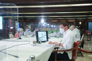 President Rodrigo Roa Duterte presides over the 51st Cabinet Meeting at the Malacañan Palace on February 3, 2021. ROBINSON NIÑAL/ PRESIDENTIAL PHOTO