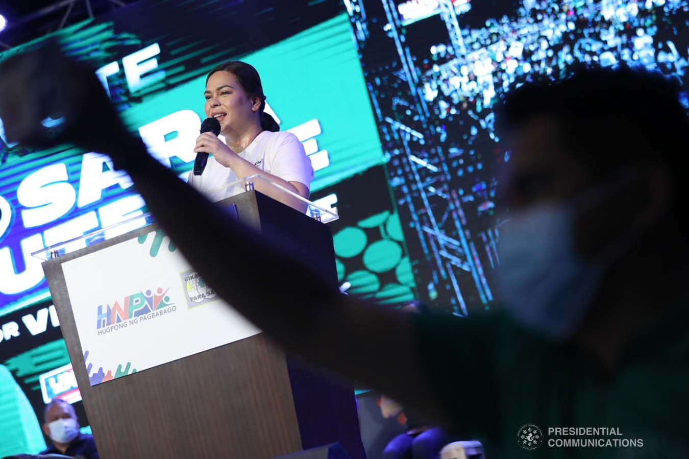 Vice Presidential Aspirant Davao City Mayor Sara Duterte Delivers Her Speech As She Attends To 2884