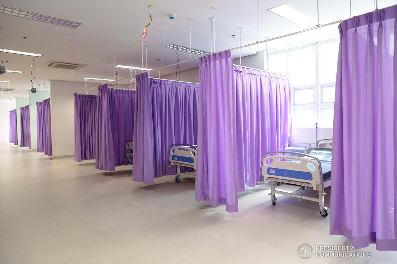 Photo of the ward in the new Dr. Jose Fabella Memorial Hospital which