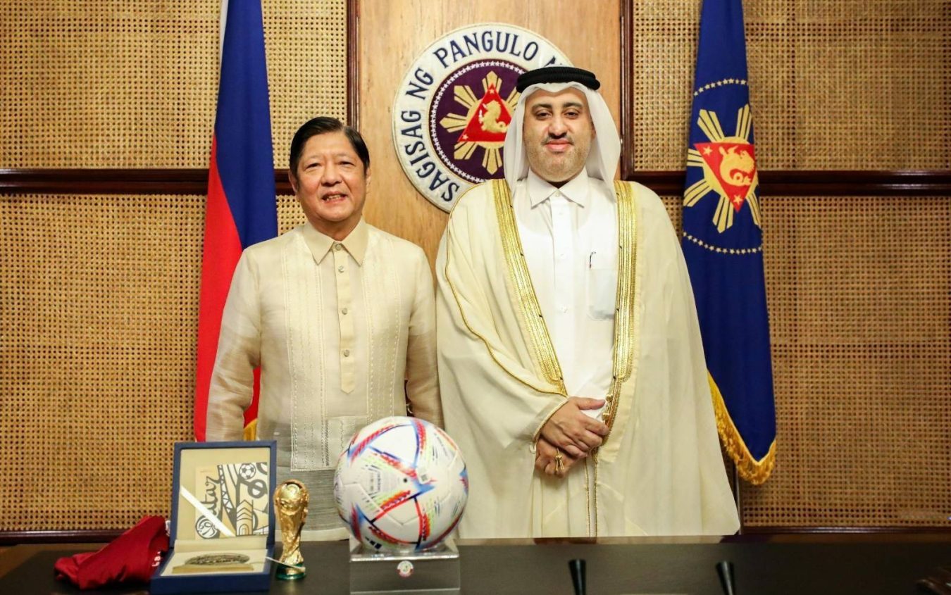 Nagpasalamat si Pangulong Ferdinand R. Marcos Jr. kay H.E. Dr. Ali Ibrahim Al-Malki sa pagbisita sa Palasyo sa pagtatapos ng kanyang serbisyo bilang ambassador ng Qatar sa bansa.