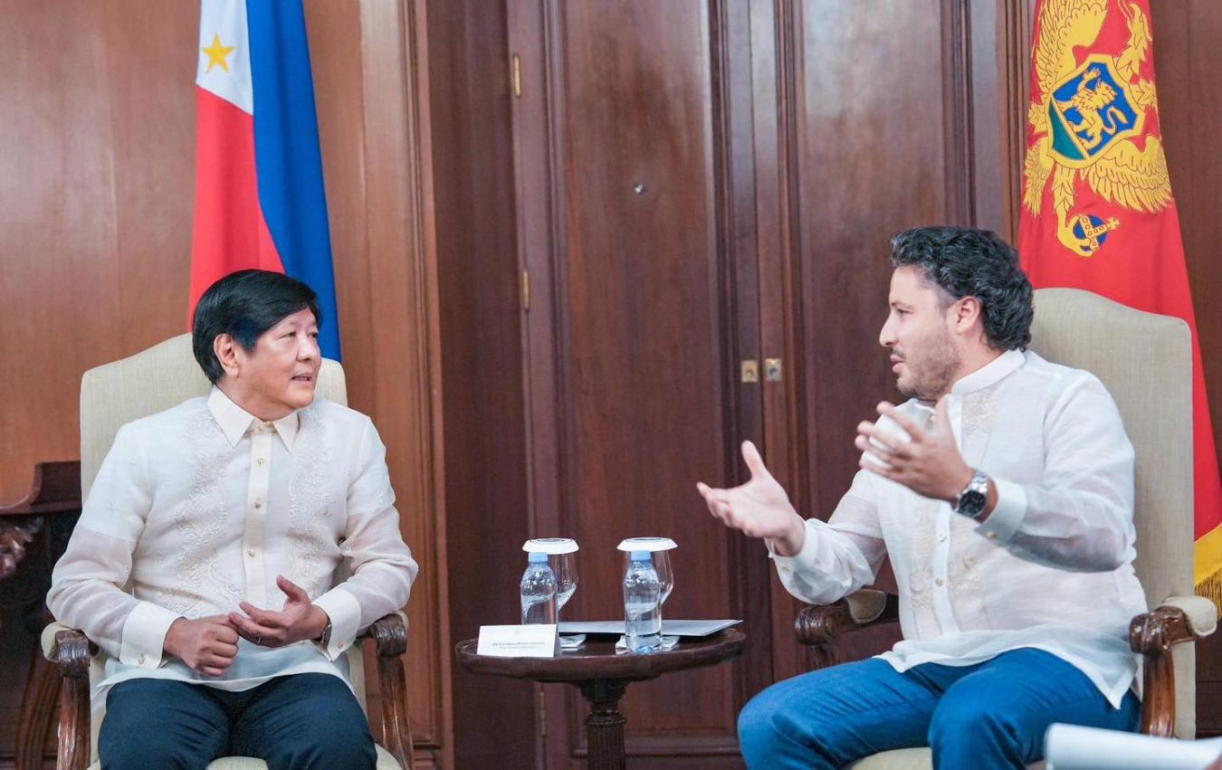 President Ferdinand R. Marcos Jr. warmly welcomed Montenegrin Prime Minister H.E. Dritan Abazović today, August 31. The leaders engaged in a discussion aimed at fortifying bilateral relations and identifying key areas of collaboration between the two nations.