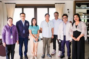 President Ferdinand R. Marcos Jr. had a meet-and-greet in Malacañang with overseas Filipino workers (OFWs) Jimmy Pacheco and Camille Jesalva who survived the attack of the Hamas group in Israel on October 7.