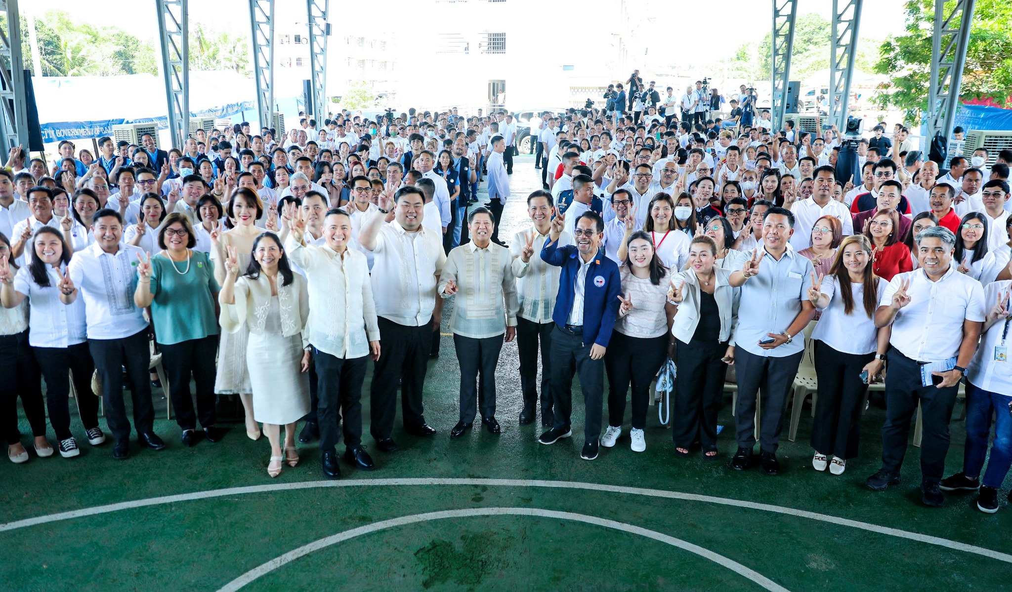 President Ferdinand R. Marcos Jr. on Tuesday led the ceremonial turnover of National Housing Authority (NHA)- Balanga low-rise housing project to 216 families situated beside the Talisay River which is a danger area in Balanga City, Bataan.