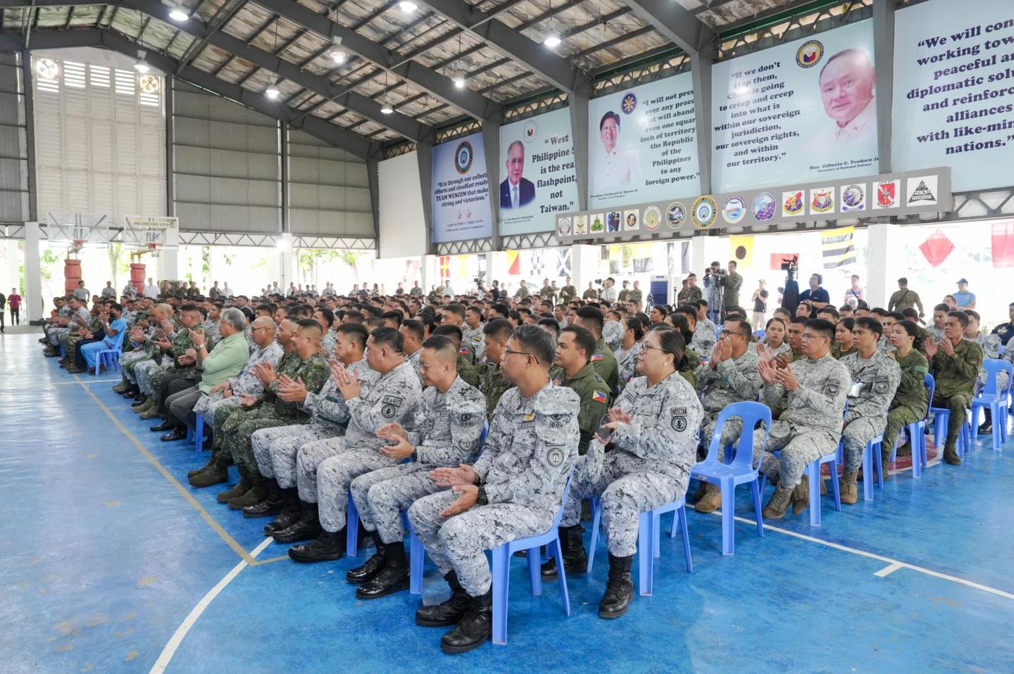 President Ferdinand R. Marcos Jr. hailed the Western Command troops for exercising restraint when they were engaged by hostile Chinese sailors during their recent resupply mission to Ayungin Shoal.